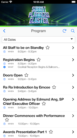 Summit Planners Cluster Screenshot 1