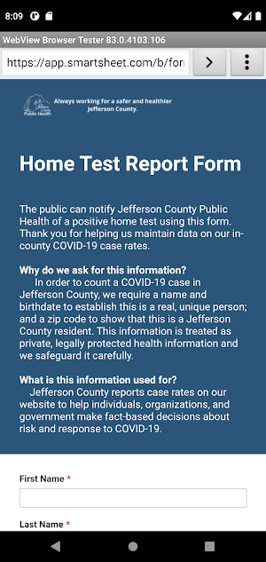 JeffCo Public Health Screenshot 1