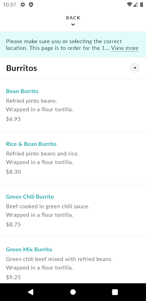 Rito's Mexican Food Screenshot 2