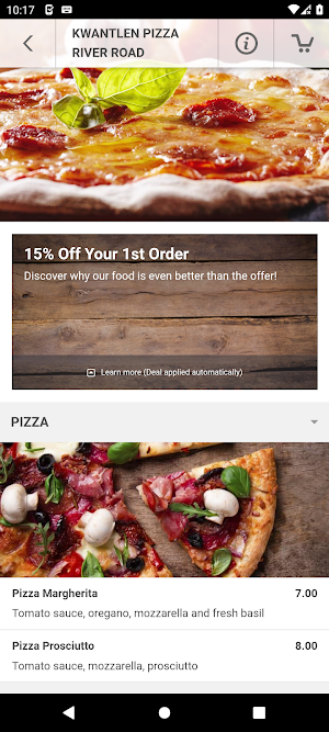 pizza river road Delta Screenshot 2