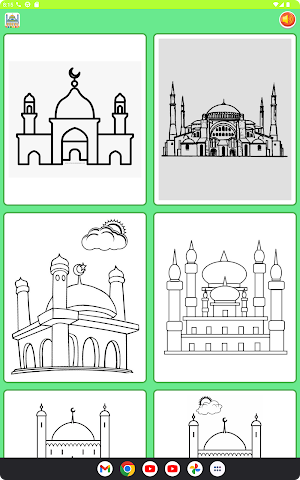 Coloring Beautiful Mosques Screenshot 0