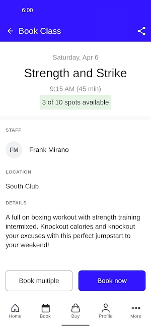 Ames Fitness Center Screenshot 2