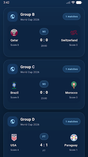 BitTv - Live Football Scores Screenshot 1