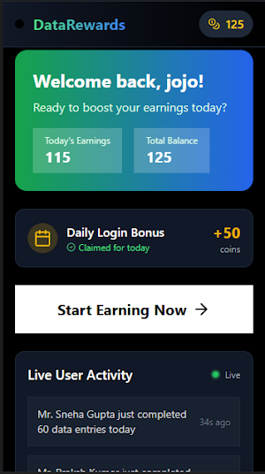 Data entry job earn money Screenshot 0