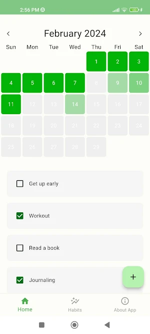 Habit Activity & Task Tracker Screenshot 1