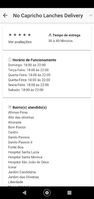 No Capricho Lanches Delivery Screenshot 3