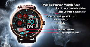 Realistic Fashion Watch Face Screenshot 0
