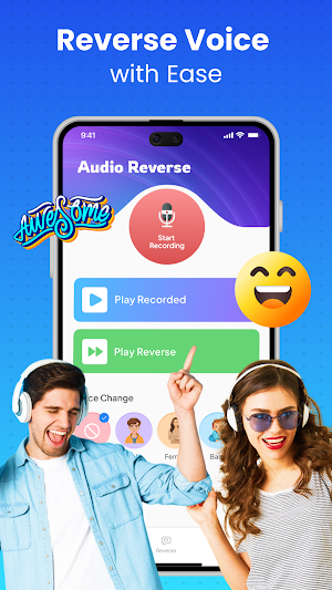 Reverse Audio: Reverse Singing Screenshot 0