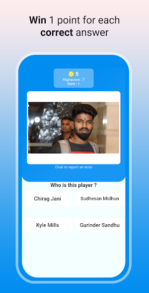 Cricket Quiz - cricketers Screenshot 3