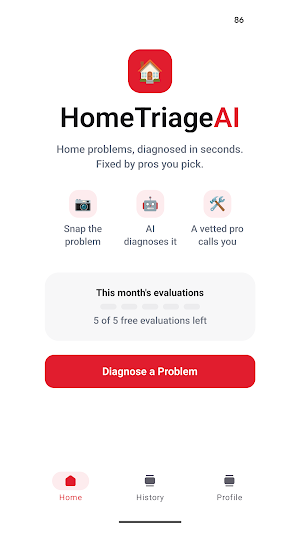 HomeTriage AI: Home Repairs Screenshot 0