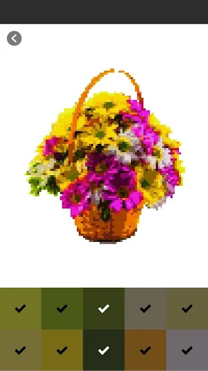 Flower Bouquet Pixel By Number Screenshot 3