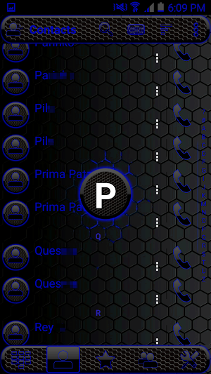 Theme Space Blue RocketDial Screenshot 1