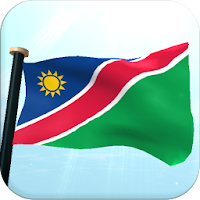 Namibia Flag 3D Live Wallpaper