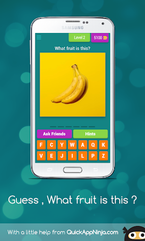 Smart Quiz : Guess the Fruits Screenshot 2