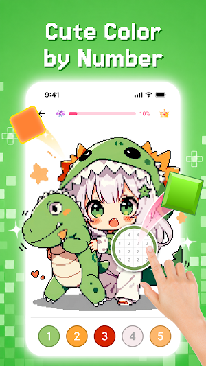 Pixel Puff: Color by Number Screenshot 1