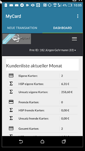 mc-mycard POS Screenshot 2