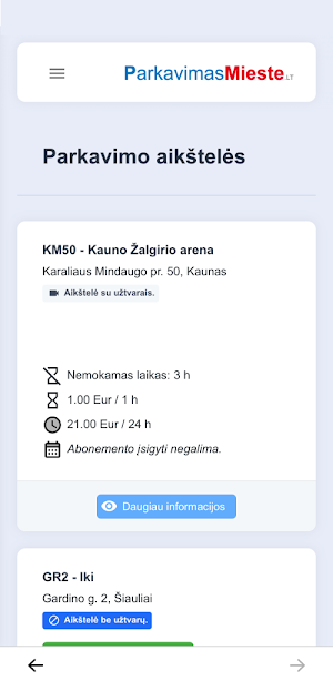 ParkavimasMieste Screenshot 2