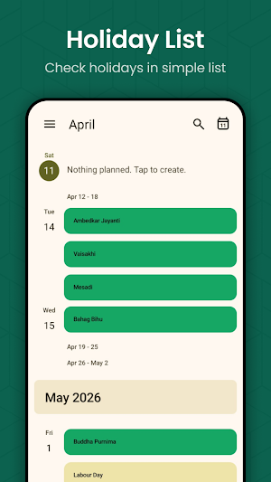 Calendar Event Planner 2026 Screenshot 3