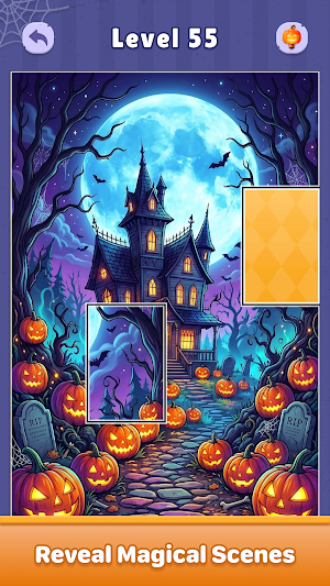 Halloween Jigcard-Puzzle Game Screenshot 2