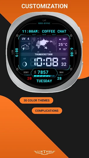 Geo-Sync Watch Face 118 Screenshot 1