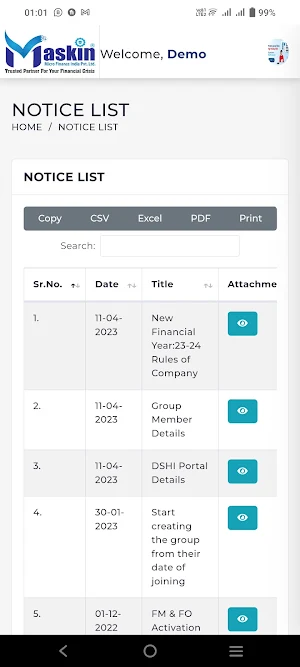 Maskin Finance Screenshot 3