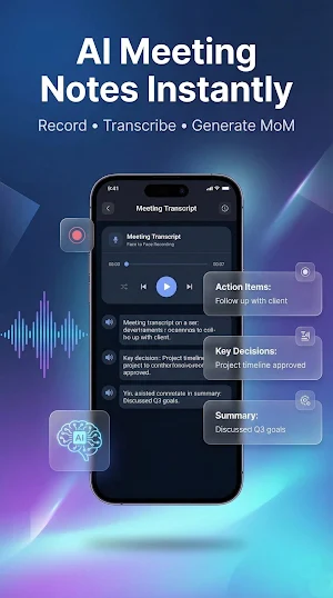 OfficeMoM-AI Meeting Assistant Screenshot 3