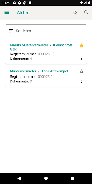 DATEV Anwalt Akte mobil Screenshot 0