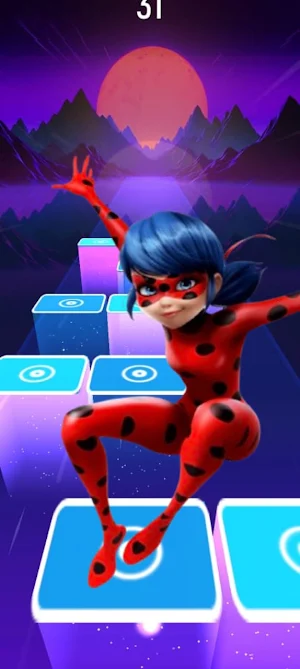 Ladybug Tiles Dance Music EDM Screenshot 1