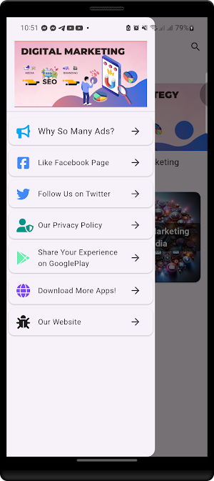 Digital Marketing Learning App Screenshot 0