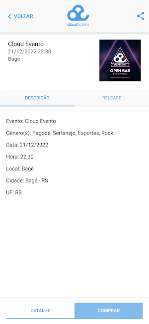 Cloud Ticket Screenshot 1