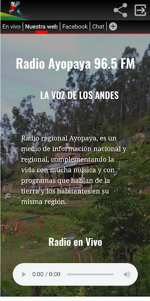 Radio Ayopaya 96.5 FM La Voz de los Andes Screenshot 1