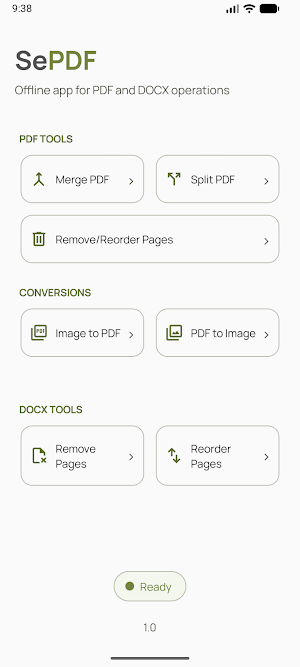 SePDF: PDF Editor & DOCX Tools Screenshot 0