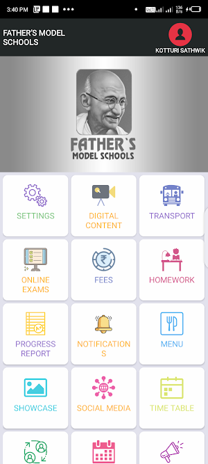 FATHER’S MODEL SCHOOLS PARENT APP Screenshot 1