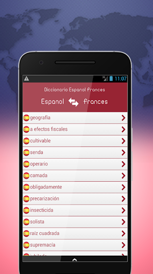 Diccionario Español Francés Screenshot 1
