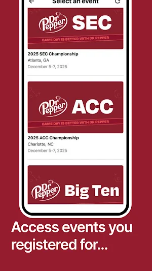 Dr Pepper Events Screenshot 1