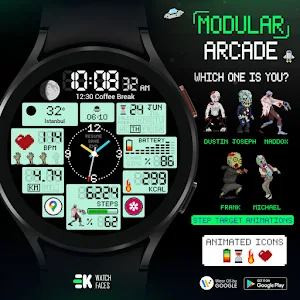 Modular Arcade - Watch Face Screenshot 1