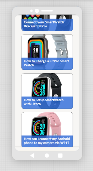 Fitpro Smart Watch app guide Screenshot 1