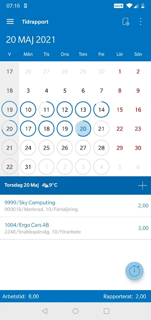 cTimeSheet Screenshot 1