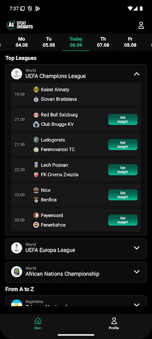 Sport Ainsignts Screenshot 1