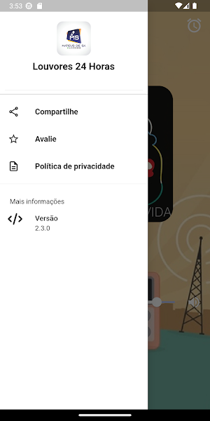 Louvores 24 Horas Screenshot 1