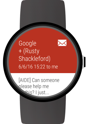 Mail client for Gmail & others on Wear OS watches Screenshot 2