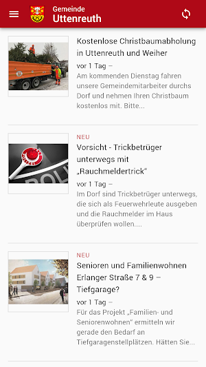 Uttenreuth App Screenshot 0