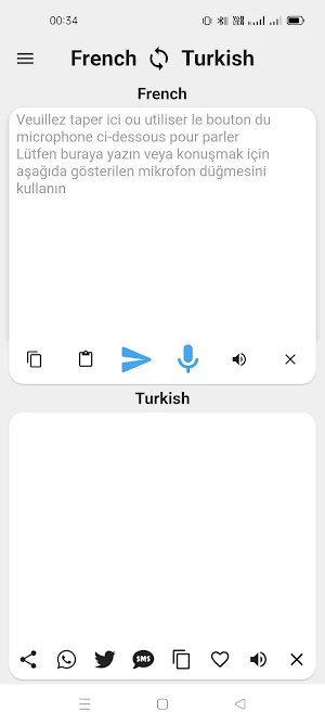 French To Turkish Translator Screenshot 0