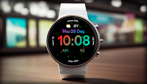 Rainbow Animated Watch face Screenshot 1