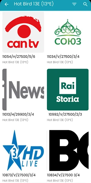 Satellite Channels Frequencies Screenshot 3