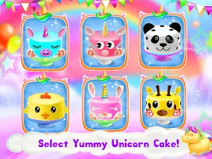 Unicorn Cake Maker: Bakery Kitchen Games Screenshot 2
