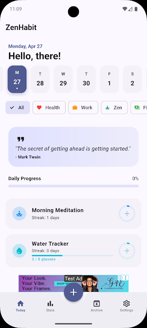 ZenHabit - Build Good Habits Screenshot 0