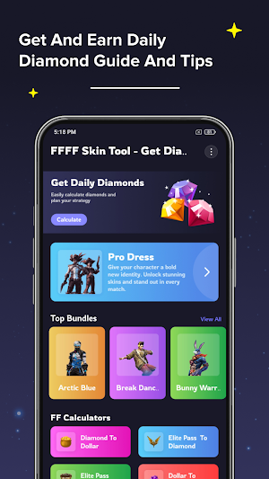 FFFF Skin Tool - Get Diamonds Screenshot 0