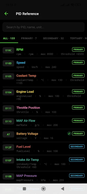 Diag my car OBD2/ELM Screenshot 3
