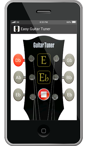 Easy Guitar Tuner Screenshot 1